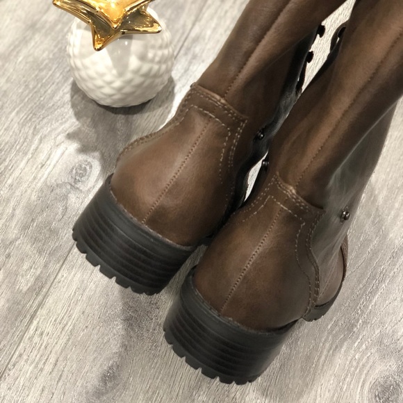 Two Way Flannel Combat Boots - Picture 5 of 6